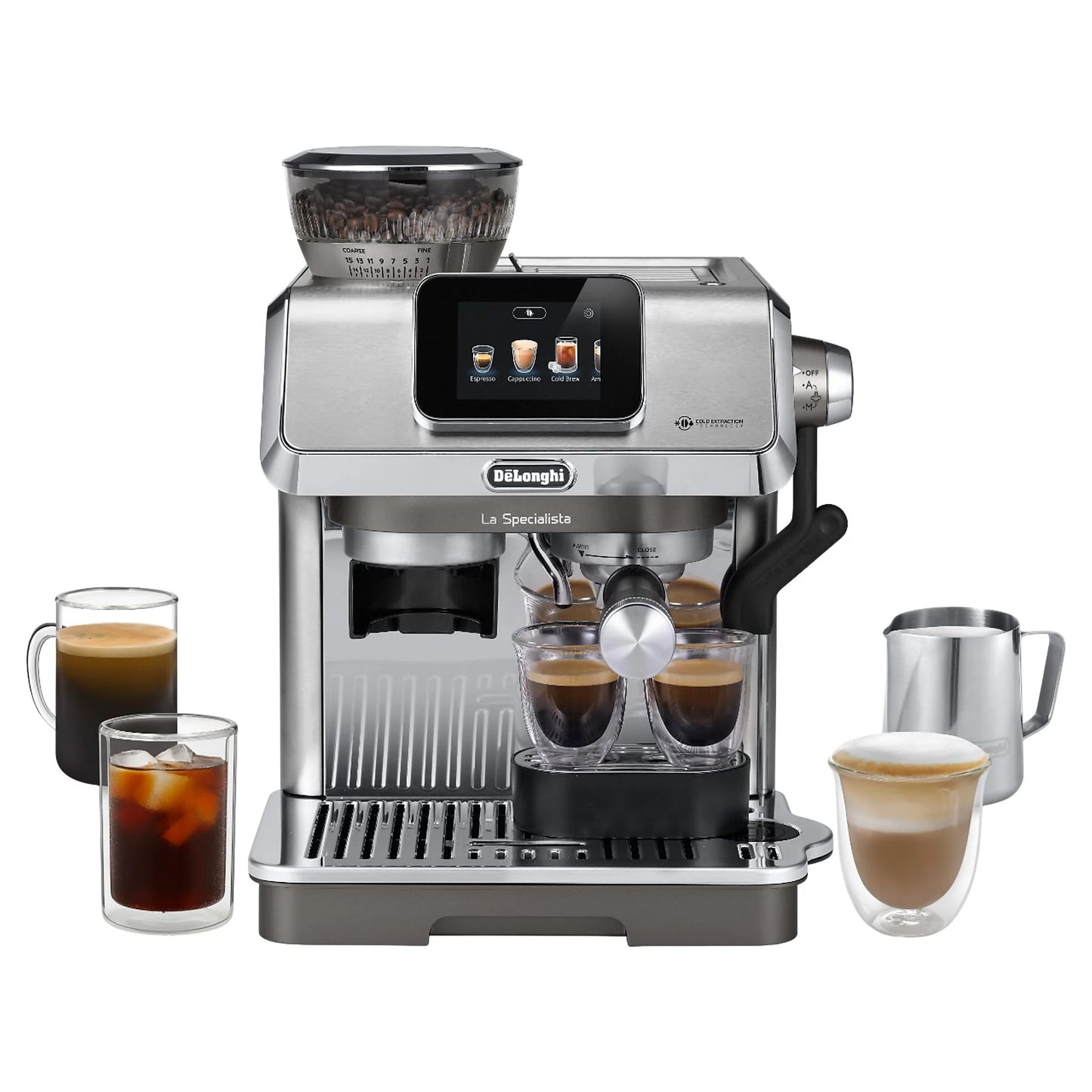 DeLonghi La Specialista Touch EC9455.M Siebträgermaschine – Edelstahl