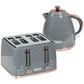 HOMCOM 3kW Rapid Boil Honeycomb Kettle - Grey
