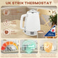 HOMCOM Stainless Steel Panel Kettle and Toaster Set - White