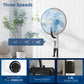 HOMCOM Spray Misting Fan, Floor Fan with Water Mist Spray, 70° Oscillation, Tilt Head, 3 Speeds, 2.8L Water Tank, White