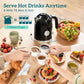 HOMCOM Retro Toaster and Kettle Set - Black