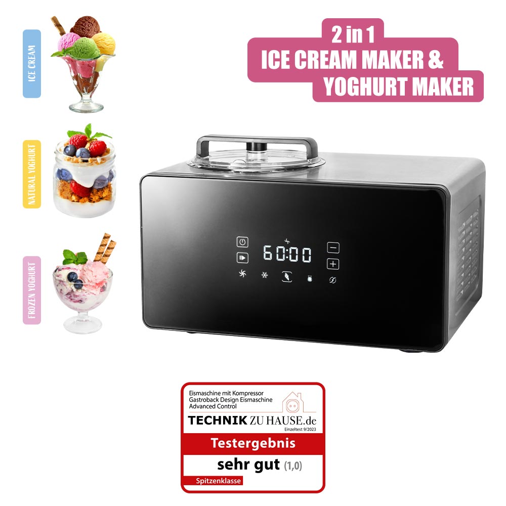 Gastroback Ice Cream Machine Advanced Control 62900 with built-in compressor