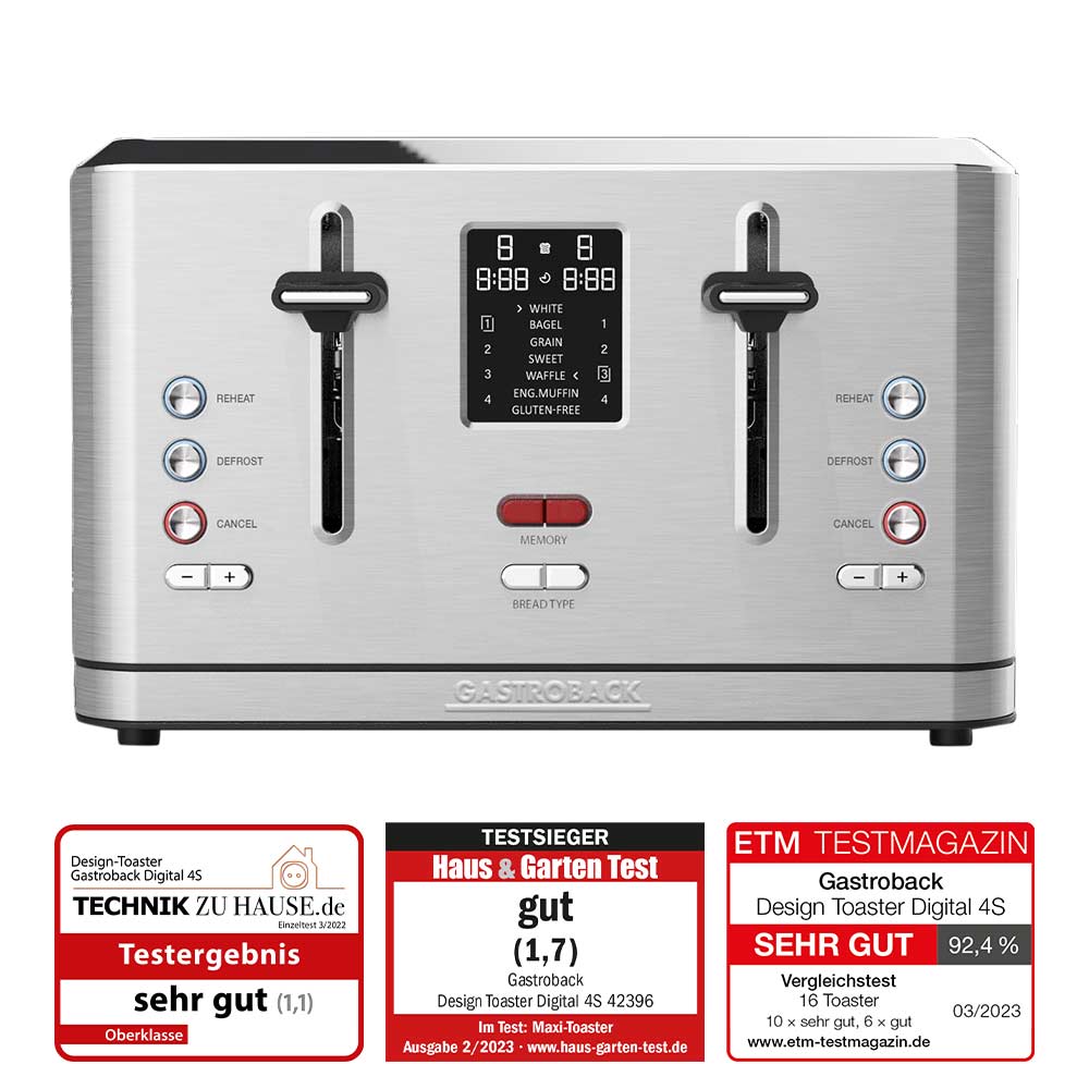 Gastroback 62396 Design Toaster Digital 4-Slice – main view