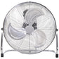 HOMCOM 18" Chrome Metal Floor Fan with Tilting, High Velocity, 3 Speed, Portable Gym Fan for Home Office, Silver