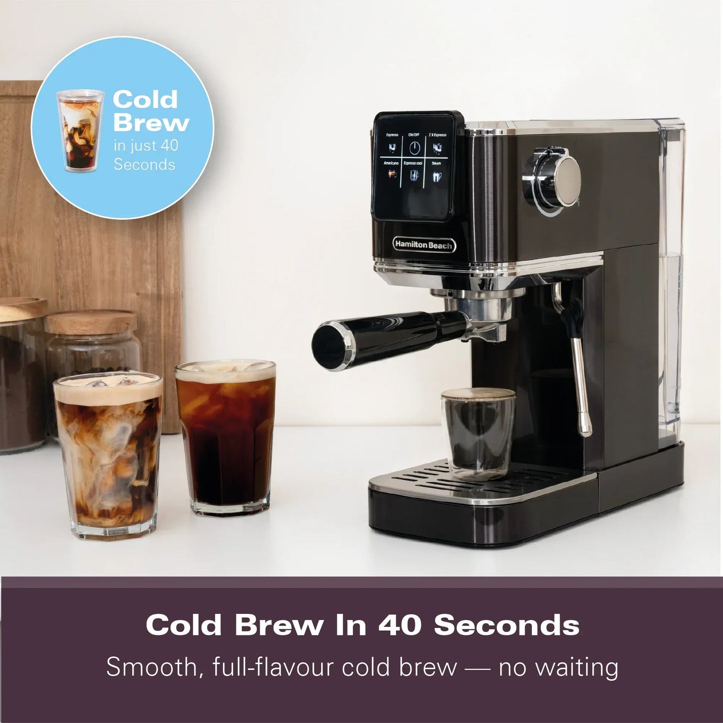 Hamilton Beach BaristaPro Touch 5-in-1 - Features
