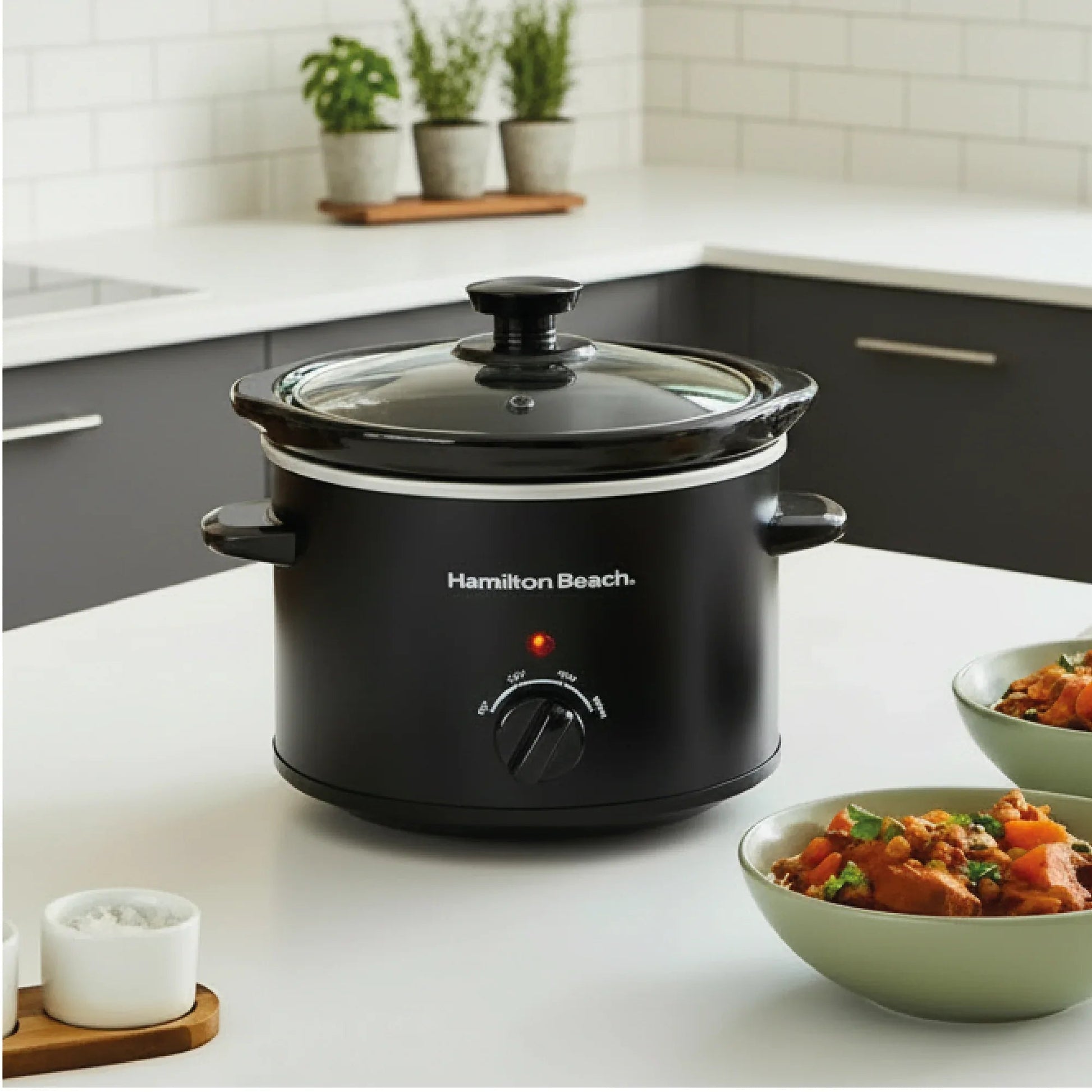 Hamilton Beach The Mighty Mini 1.8L Slow Cooker – Black