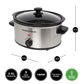 Hamilton Beach The Comfort Cook 3.5L Slow Cooker – Stainless Steel