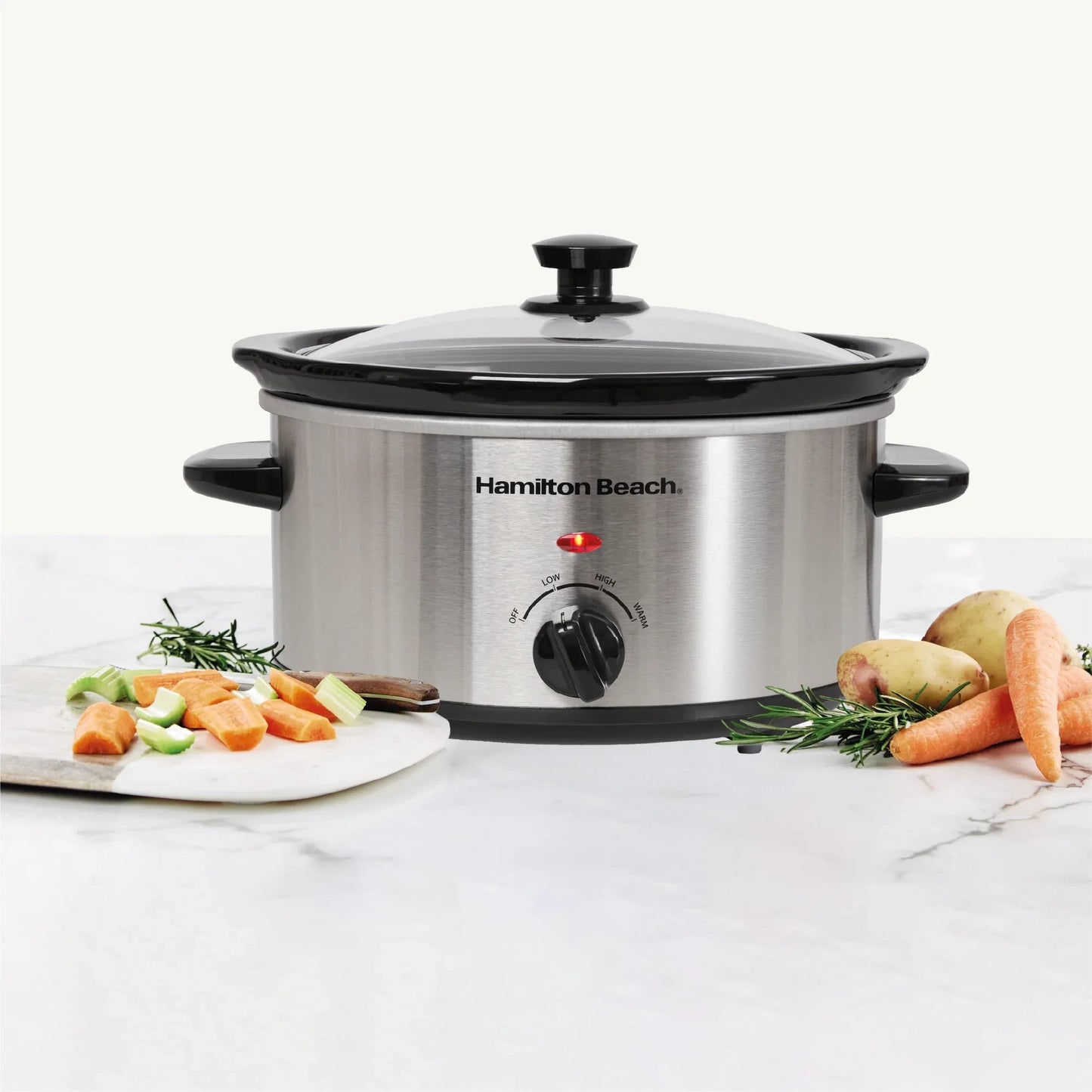 Hamilton Beach The Comfort Cook 3.5L Slow Cooker – Stainless Steel