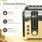 HOMCOM Kettle and Toaster Set, 1.7L 3000W Rapid Boil Jug Kettle with Otter Thermostat, Limescale Filter, 4 Slice Toaster with 7 Browning Controls, Crumb Tray, LED Strip, Black