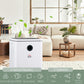 HOMCOM 10L/Day Dehumidifier with WiFi Smart App Control, 2.5L Water Tank, Digital Display, Sleep Mode, 24H Timer, Laundry Clothes Drying, for Home and Large Room Basement