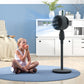 HOMCOM Pedestal Fan, Powerful Air Circulator, 36 Inch Floor Standing Fan with 3 Speed Settings, 70° Oscillating for Bedroom, Home and Office, Grey
