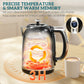 HOMCOM Polished Retro 40-100°C Kettle and Toaster Set - Black