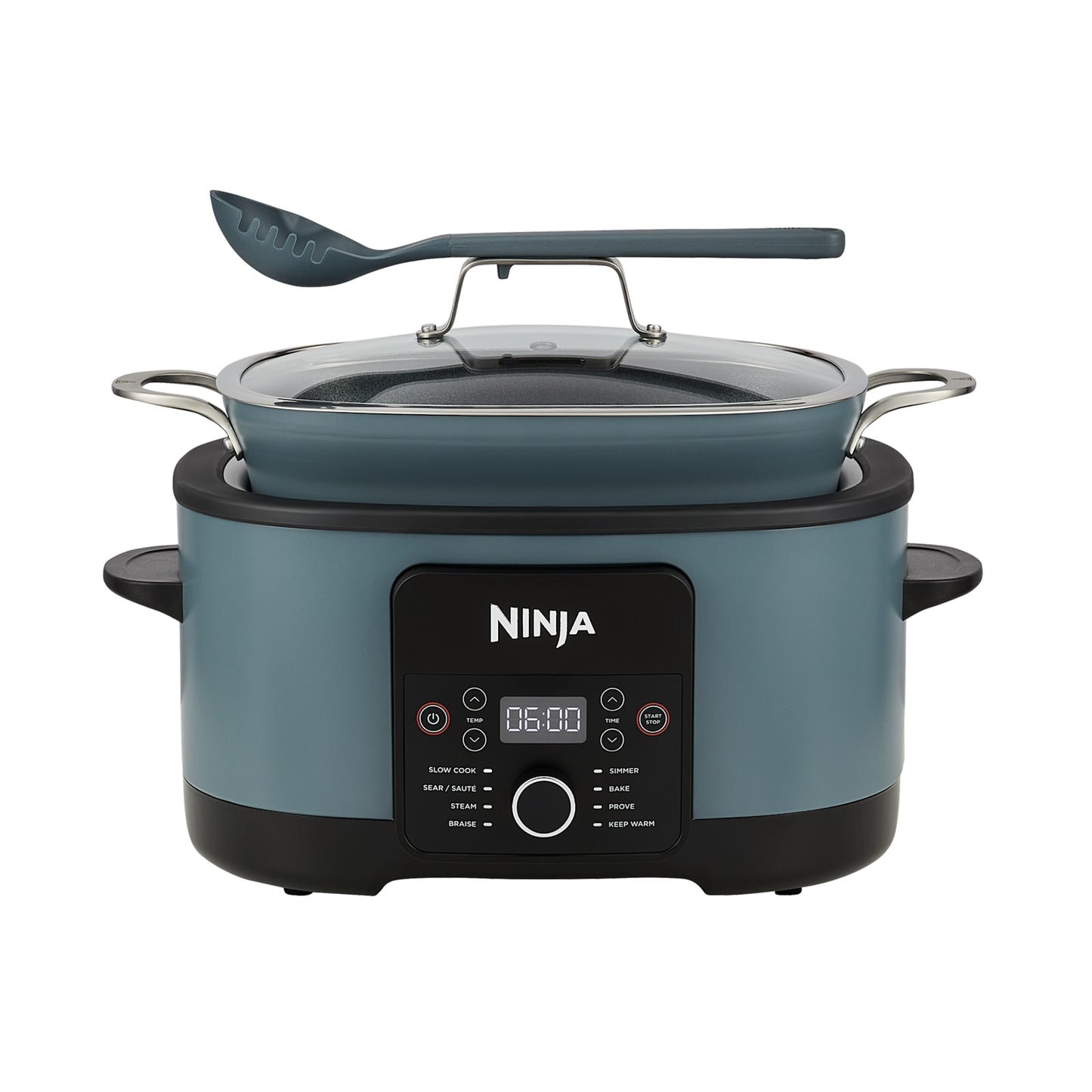 Ninja Foodi 8-In-1 PossibleCooker MC1001UK Sea Salt Grey - front view
