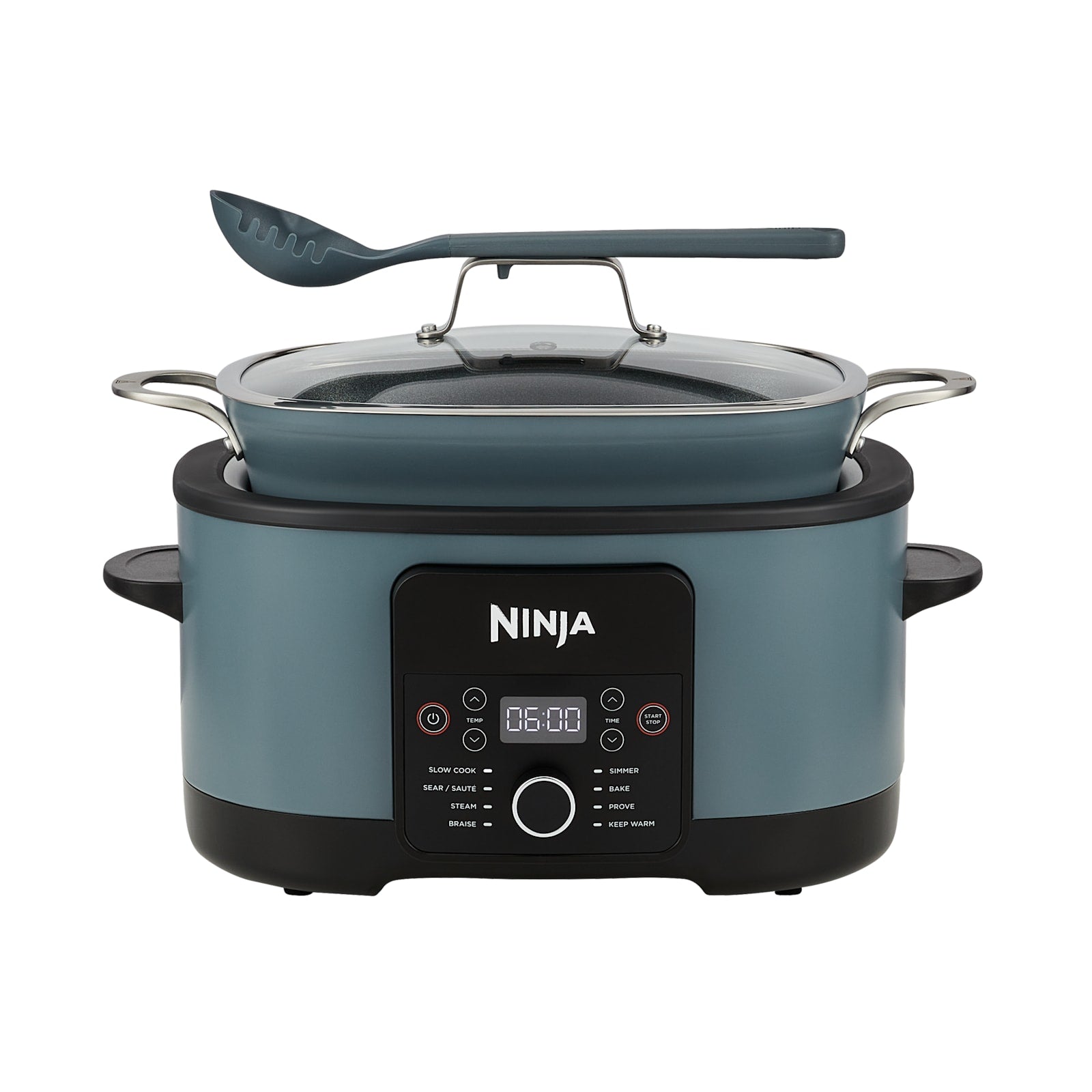 Ninja Foodi 8-In-1 PossibleCooker MC1001UK Sea Salt Grey - front view