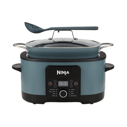 Ninja Foodi 8-In-1 PossibleCooker MC1001UK Sea Salt Grey - front view