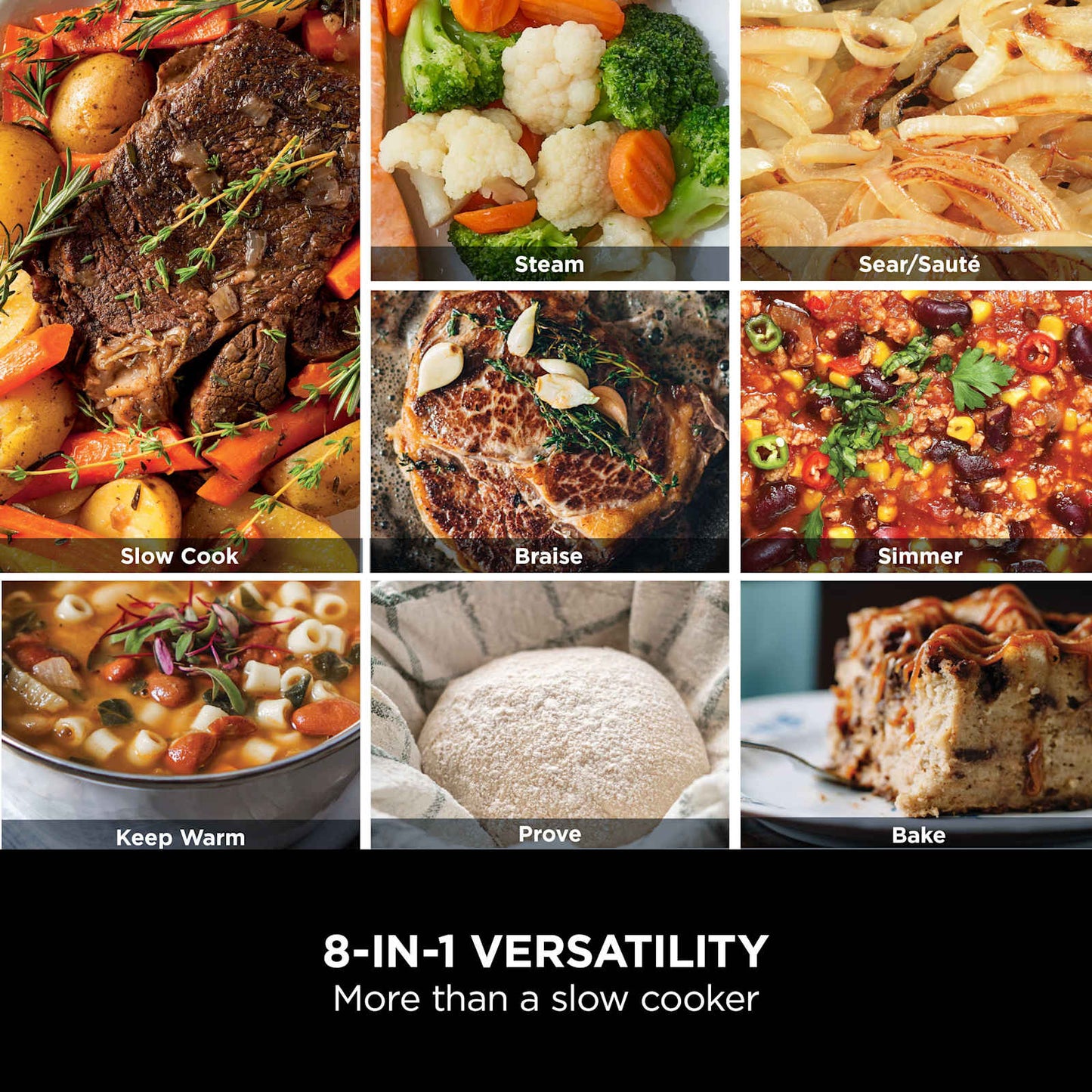 Ninja Foodi PossibleCooker MC1001UK - control panel and function settings
