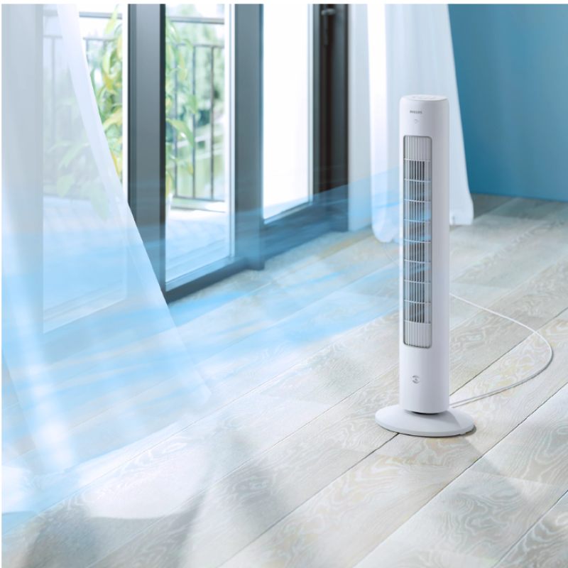 Philips CX5535/00 white tower fan remote control detail