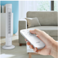 Philips CX5535/00 white tower fan touchscreen panel detail