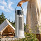 HOMCOM Tower Fan for Bedroom, 16 Inch Mist Desktop Fan with DC Motor, 3 Speeds, 90° Oscillation, 10H Timer, for Home Office