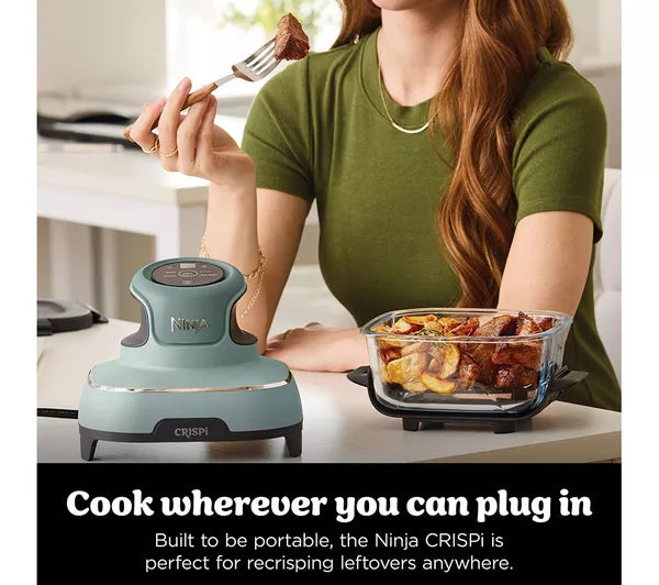 Ninja CRISPi 4-in-1 Portable Glass Air Fryer - Sage FN101UKSG