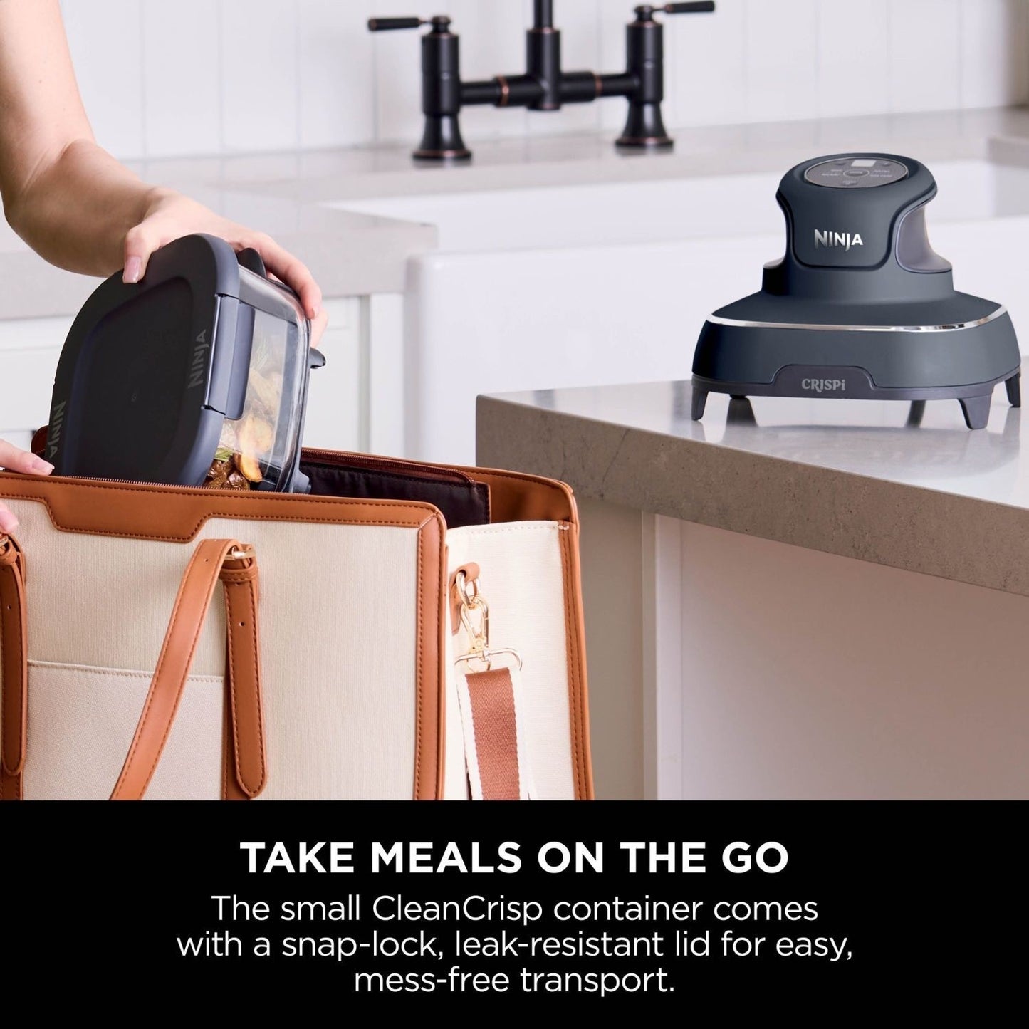 Ninja FN101UKGY CRISPi 4 i 1 Bärbar Glas Air Fryer