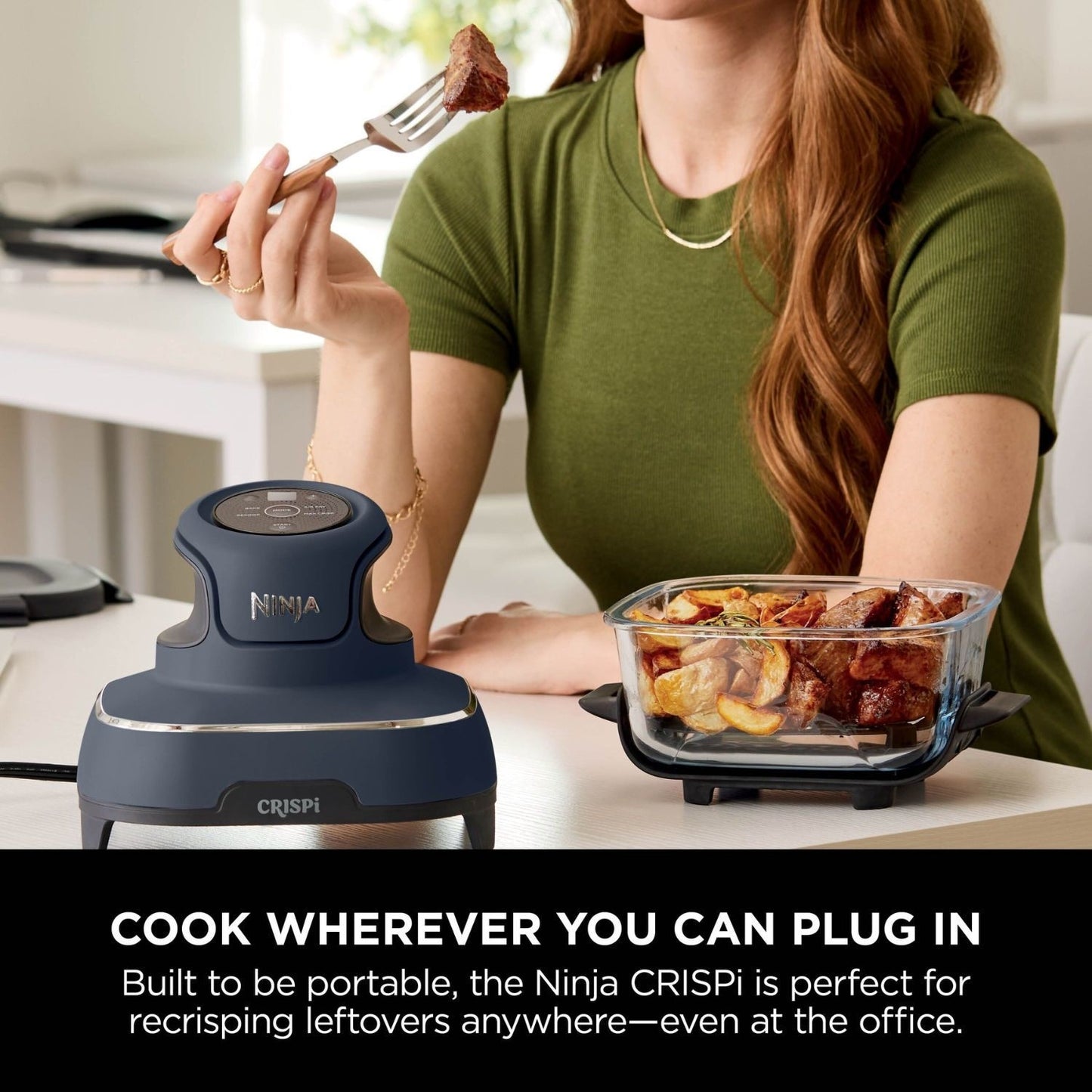 Ninja FN101UKGY CRISPi 4 i 1 Bärbar Glas Air Fryer