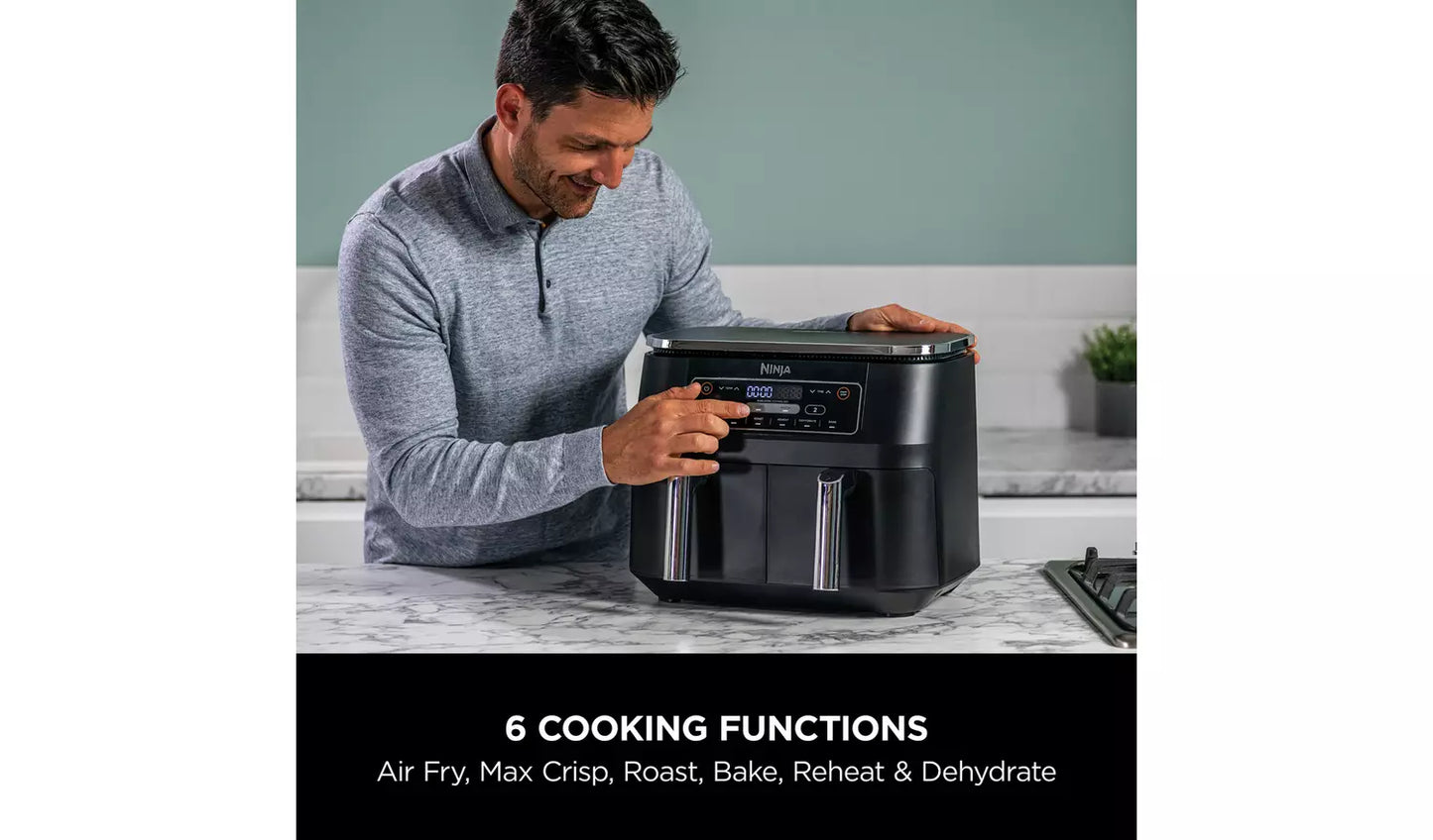 Ninja AF300UK Max Crisp function at 240°C for frozen foods, battered snacks and chicken nuggets
