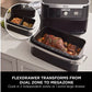 Ninja AF500UK FlexDrawer air fryer with removable divider showing MegaZone and dual zone configuration