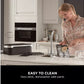 Ninja AF500UK dual zone cooking — air frying in one zone while roasting in the other at different temperatures