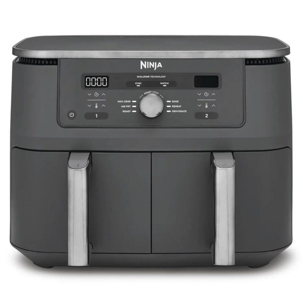 Ninja air fryer on a white background