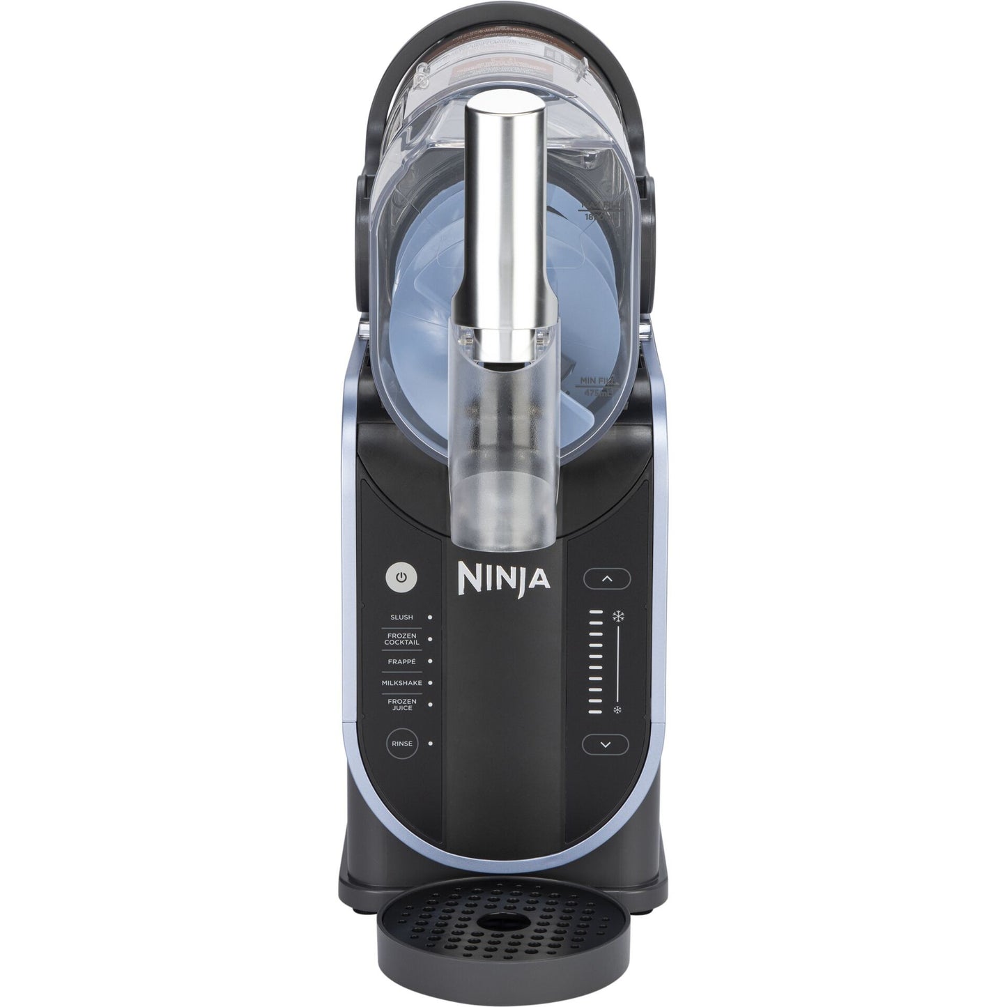 Ninja SLUSHi FS301 frozen drink maker in blue-grey, front view