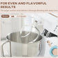 HOMCOM Stand Mixer, 5L Food Mixer for Baking, 6 Speeds and Pulse Setting, 1400W Cake Electric Kitchen Mixer with Dough Hook, Whisk, Stainless Steel Bowl, Splash Guard, Beater, White