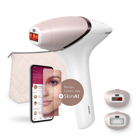 Philips Lumea IPL 9900 Series BRI950/02 with SenseIQ technology and SmartSkin sensor for at-home hair removal