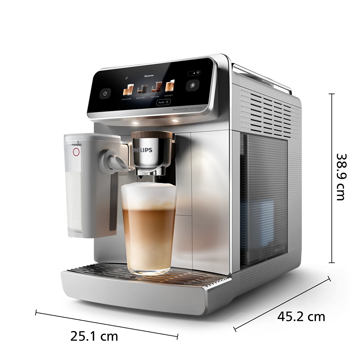 Philips Café Aromis 8000 Series LatteGo Pro EP8757/20 Silver - Espresso Machine