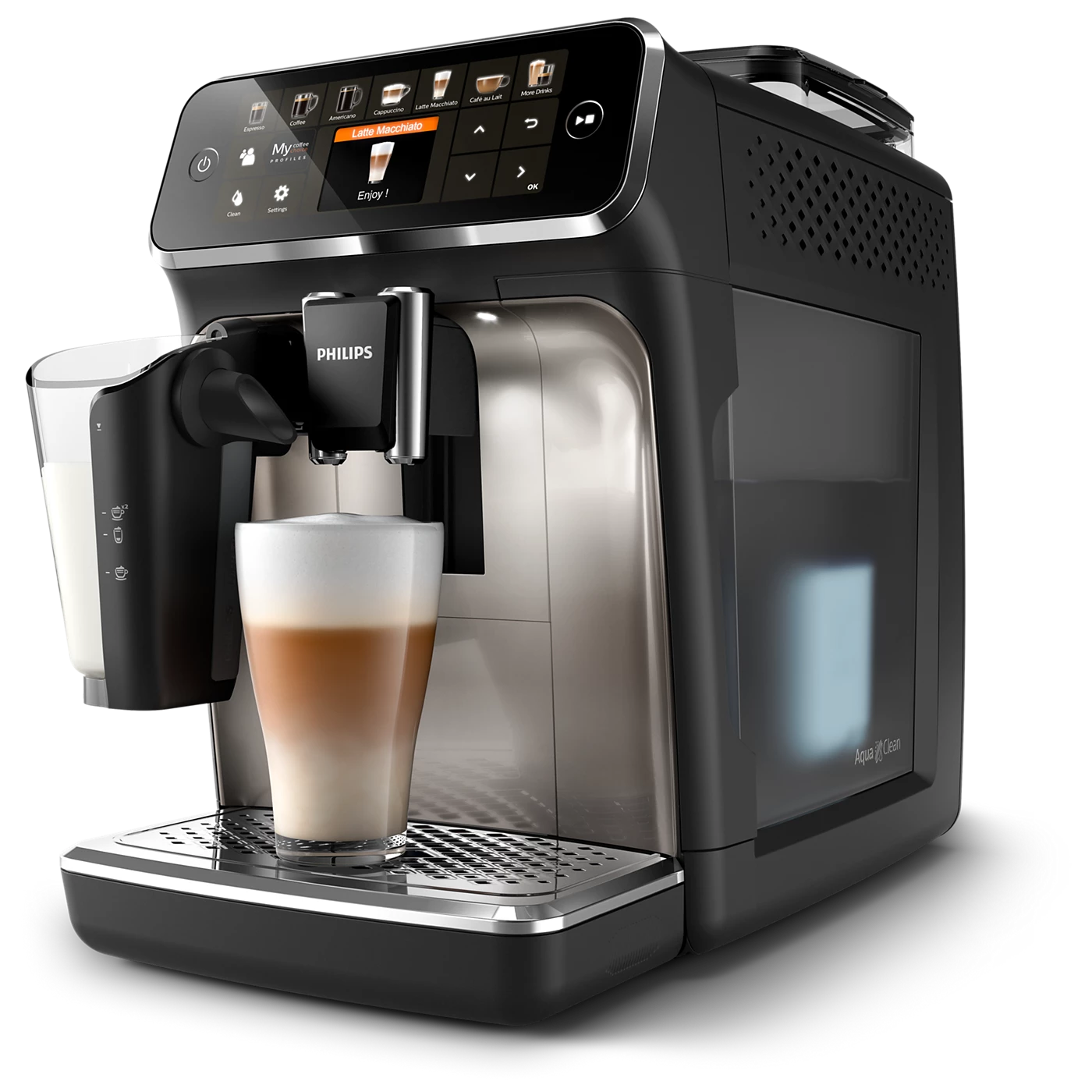 Philips EP5447/90 Cafetera Espresso Serie 5400 Negro Cromado