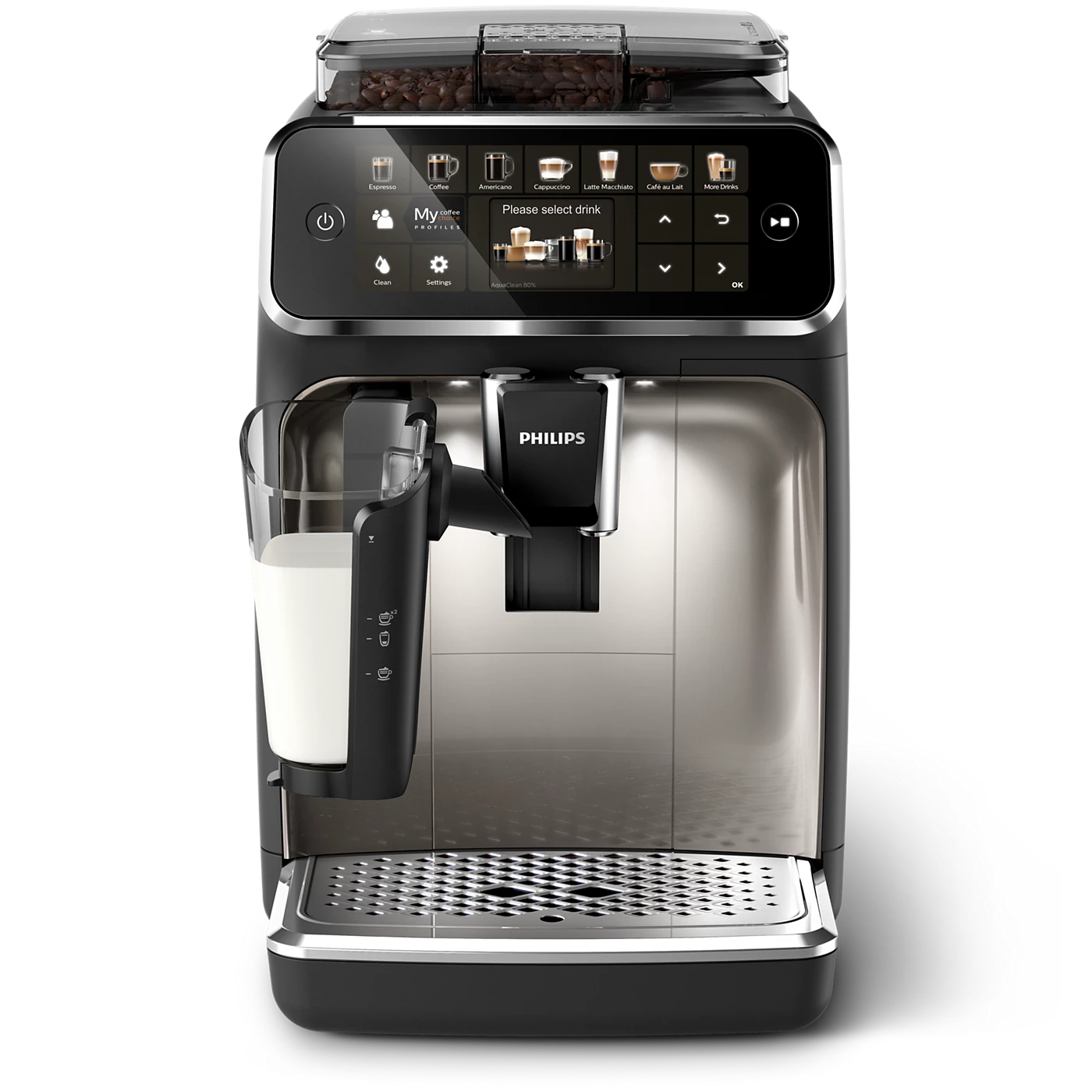 Philips EP5447/90 Cafetera Espresso Serie 5400 Negro Cromado