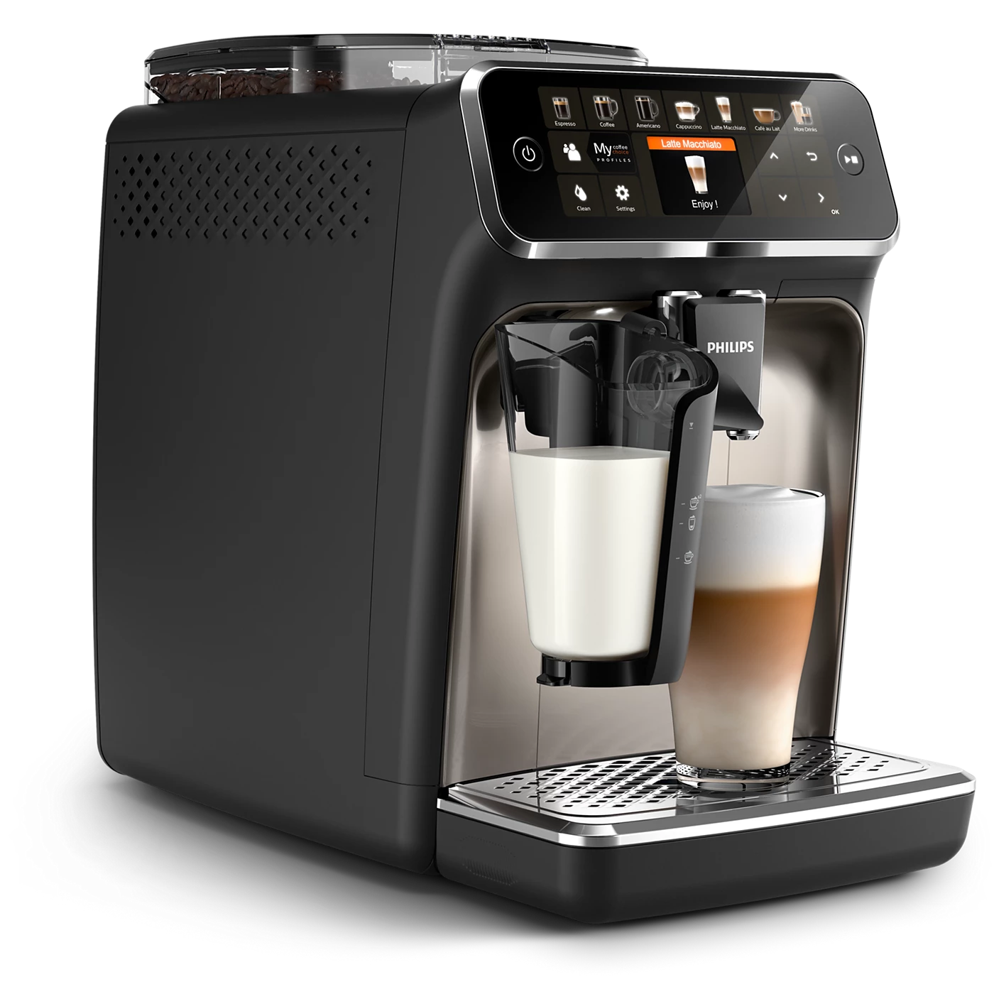 Philips EP5447/90 Cafetera Espresso Serie 5400 Negro Cromado