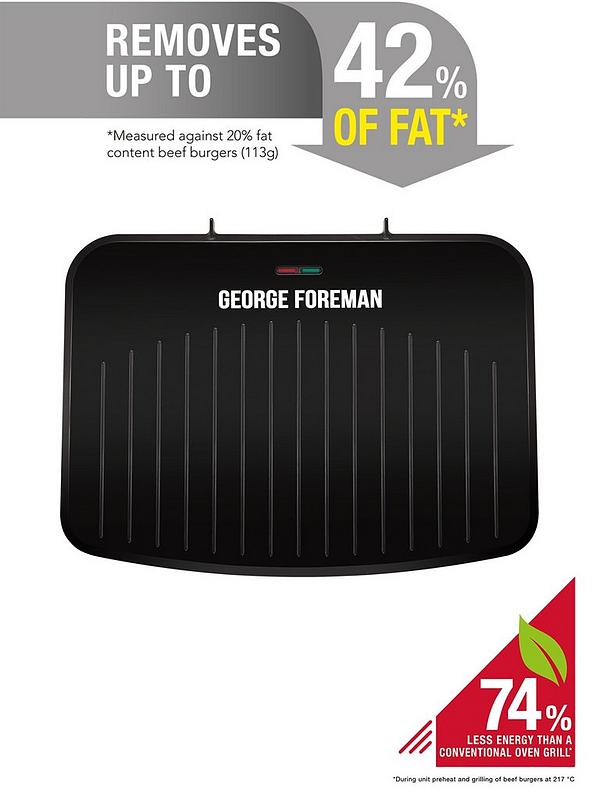 George Foreman 25820 Large Fit Grill — open plates view