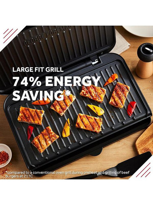 George Foreman 25820 Large Fit Grill — side profile