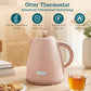 HOMCOM 1.7L 3000W Fast Boil Kettle & 2 Slice Toaster Set, Kettle and Toaster Set with Auto Shut Off, Browning Controls, Light Pink