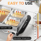 HOMCOM 4 Tray Electric Food Warmer Buffet Server with Warming Plate, Cool Touch Handles, Adjustable Temperature, 300W, 2 x 2.4L and 2 x 1L Pans