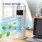 HOMCOM Tower Fan for Bedroom, 16 Inch Mist Desktop Fan with DC Motor, 3 Speeds, 90° Oscillation, 10H Timer, for Home Office