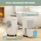 HOMCOM 10L/Day 2200ML Portable Quiet Dehumidifier with WiFi Smart App Control, Electric Moisture Air Dehumidifier for Home Laundry Basement