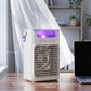 HOMCOM Air Cooler with Adjustable Head, Portable Air Conditioner with 3 Wind Speed, 2 Cool Mist, RGB Light, Grey