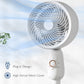 HOMCOM Pedestal Fan, Powerful Air Circulator, 36 Inch Floor Standing Fan with 3 Speed Settings, 70° Oscillating for Bedroom, Home and Office, White