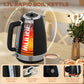 HOMCOM Stainless Steel Panel Kettle and Toaster Set - Black