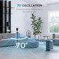 HOMCOM 31 Inch Bladeless Oscillating Tower Fan with 70° Oscillation, Remote Control, 7.5H Timer, 3 Speed 3 Modes, Electric Floor Standing Cooling Fan for Home Bedroom Office, Silver