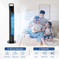 HOMCOM 31 Inch Bladeless Oscillating Tower Fan with 70° Oscillation, Remote Control, 7.5H Timer, 3 Speed 3 Modes, Electric Floor Standing Cooling Fan for Home Bedroom Office, Black