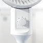 HOMCOM 32" Pedestal Fan, 70° Oscillating 90° Vertical Tilt Air Circulator with 3 Speeds, Standing Fan for Home Office, Bedroom, White