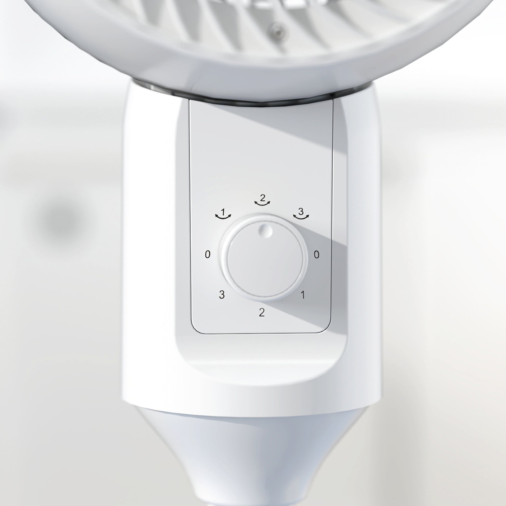 HOMCOM 32" Pedestal Fan, 70° Oscillating 90° Vertical Tilt Air Circulator with 3 Speeds, Standing Fan for Home Office, Bedroom, White